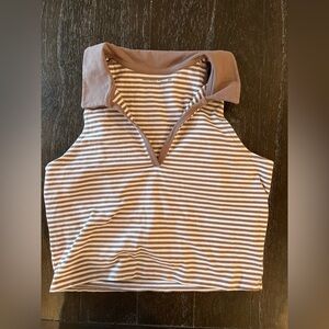 Abercrombie and fitch cropped polo top
